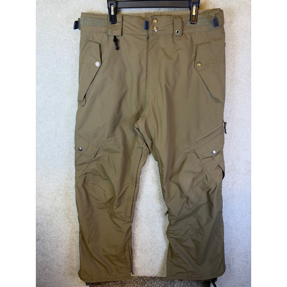 686 Smarty Snowboard Pants Mens Large Brown Cargo BOA Compatible Insulated SEE